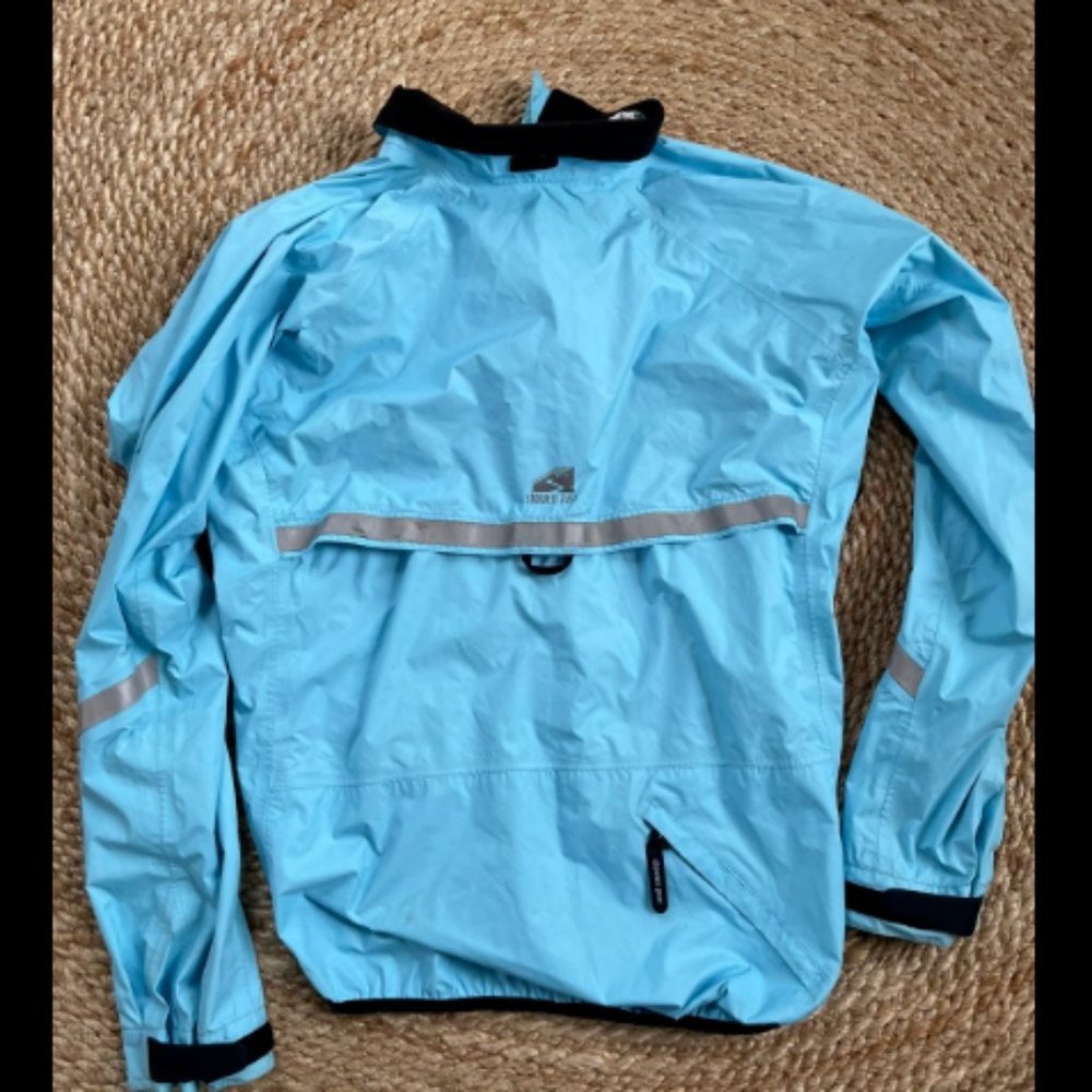 Showers Pass Women's Aqua Blue Rain Jacket Medium